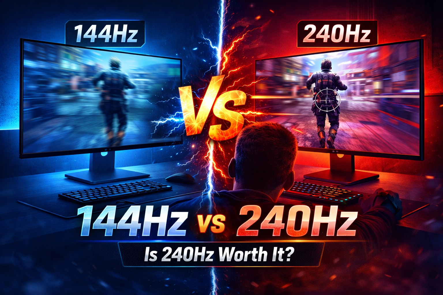 144Hz vs 240Hz gaming monitor